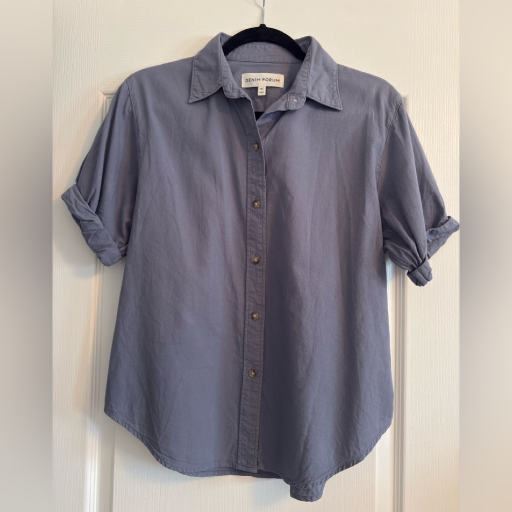 Aritzia Slate Button-Down Shirt